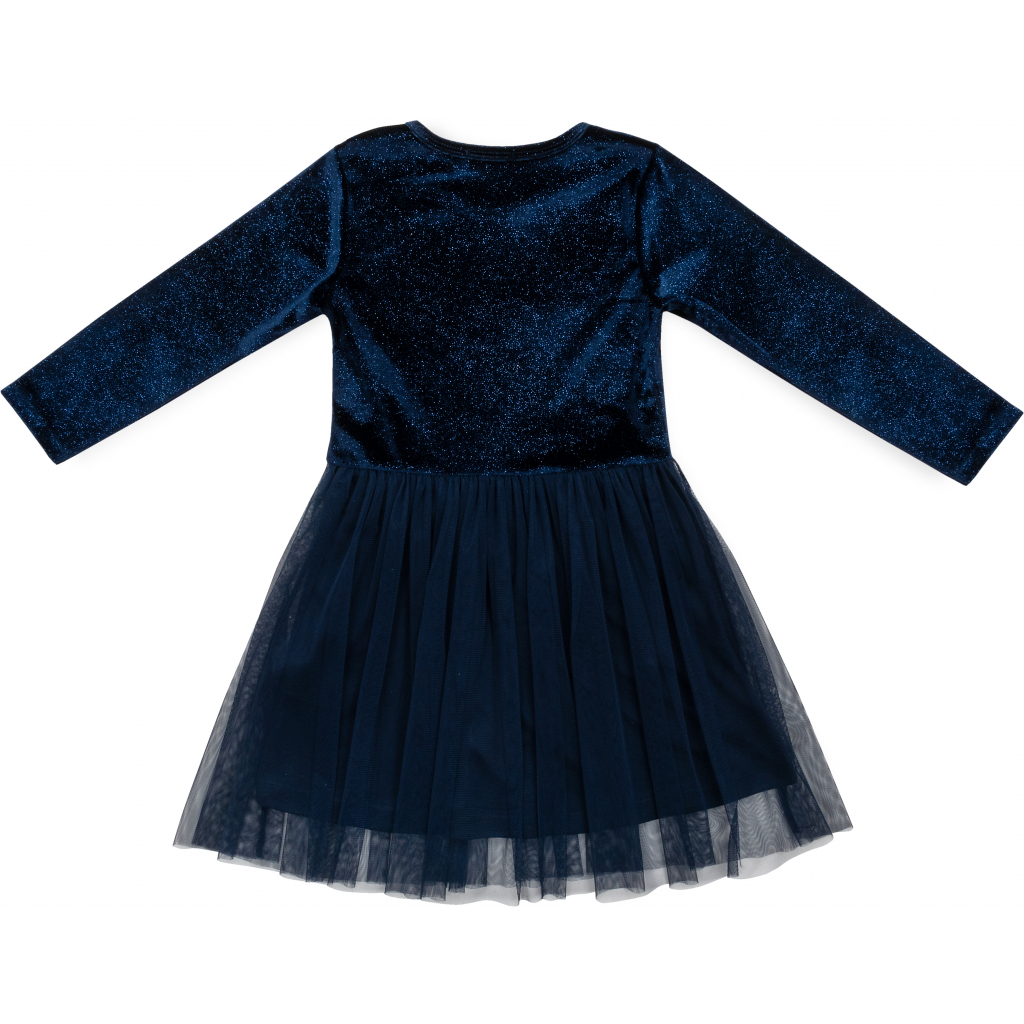 Плаття дитяче Breeze велюрове з фатиновою спідницею (16968-164G-blue)
