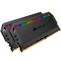 Модуль пам'яті для комп'ютера DDR4 16GB (2x8GB) 3600 MHz Dominator Platinum RGB Black Corsair (CMT16GX4M2K3600C16)