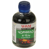 Чорнило WWM HP №10/11/12 200г Black 200г pigmented (H12/BP)