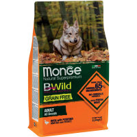 Dry food for dogs Monge Dog Bwild Gr.Free duck 2.5 kg (8009470004732)