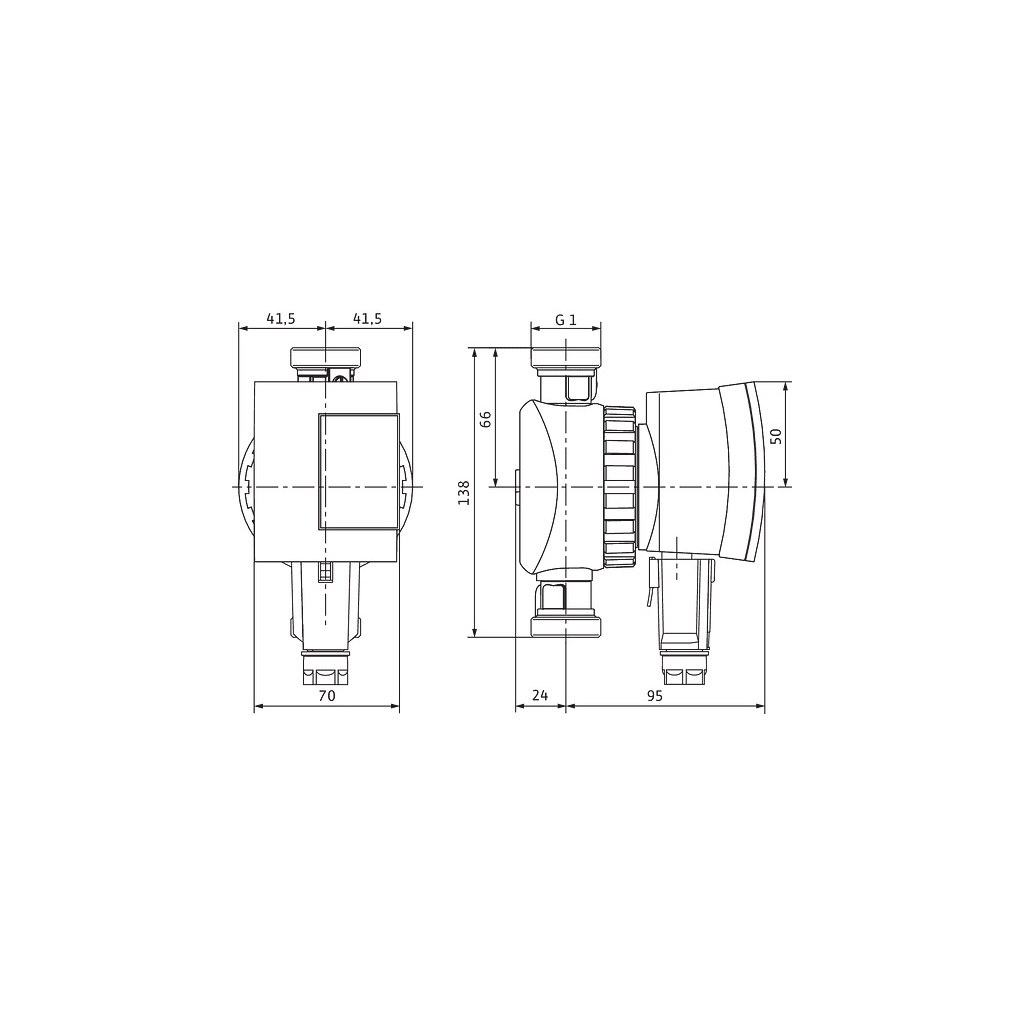 Циркуляційний насос Wilo Star-Z Nova A, 1", 10 бар, 138 мм, 5 Вт, 230V (4132761)