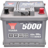 Car battery Yuasa 12V 52Ah Silver High Performance Battery (YBX5063)