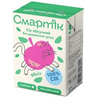 Сік дитячий Смартік Яблучний 200 мл (4840748006041)