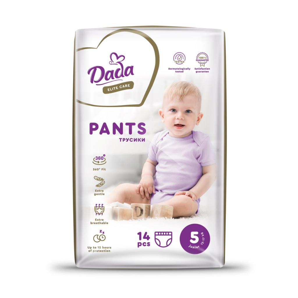 Підгузки Dada Elite Care Junior 5 (12 17 кг) 14 шт. (4820174980665) Підгузки Dada Elite Care Junior 5 (12 17 кг) 14 шт. (4820174980665)