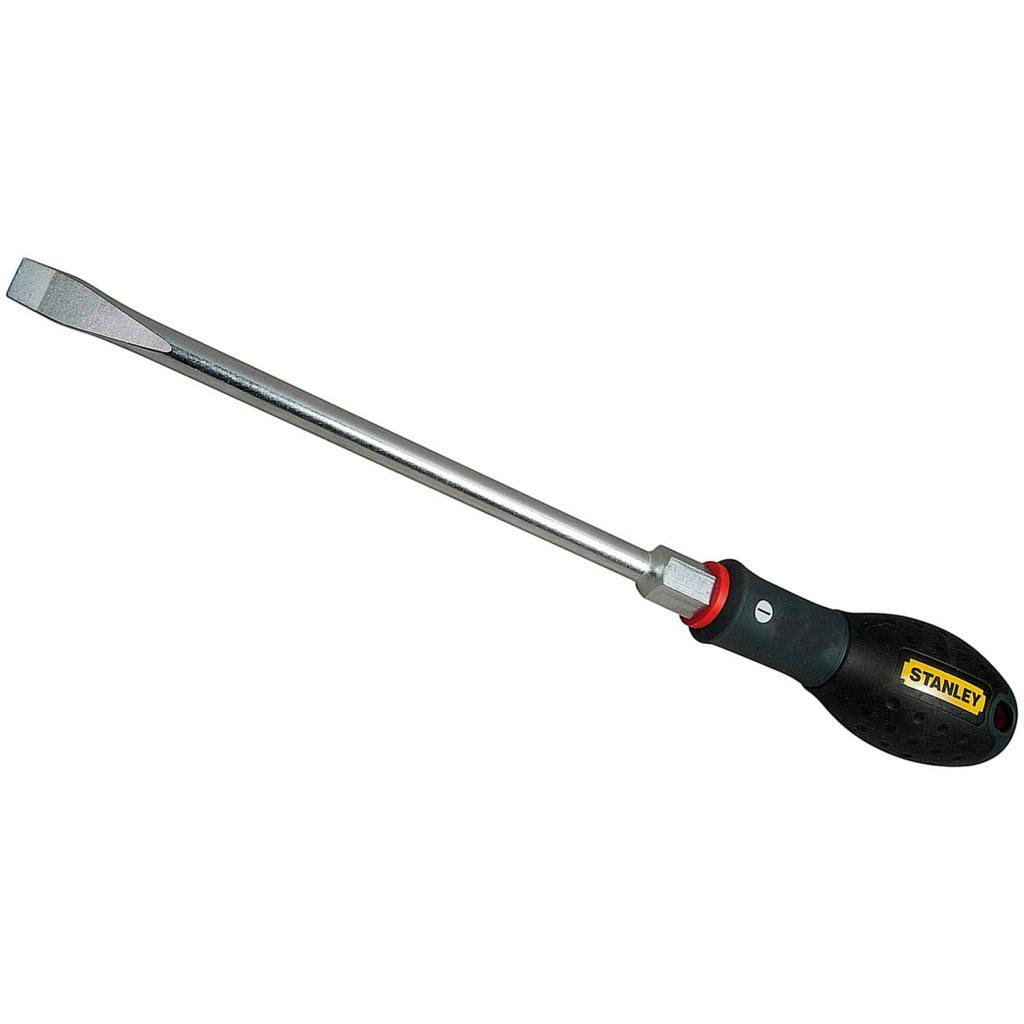 Викрутка Stanley FatMax, шліц SL10х200 мм, шестигранник під ключ і жало, що розширюється. (FMHT0-62621) Викрутка Stanley FatMax, шліц SL10х200 мм, шестигранник під ключ і жало, що розширюється. (FMHT0-62621)