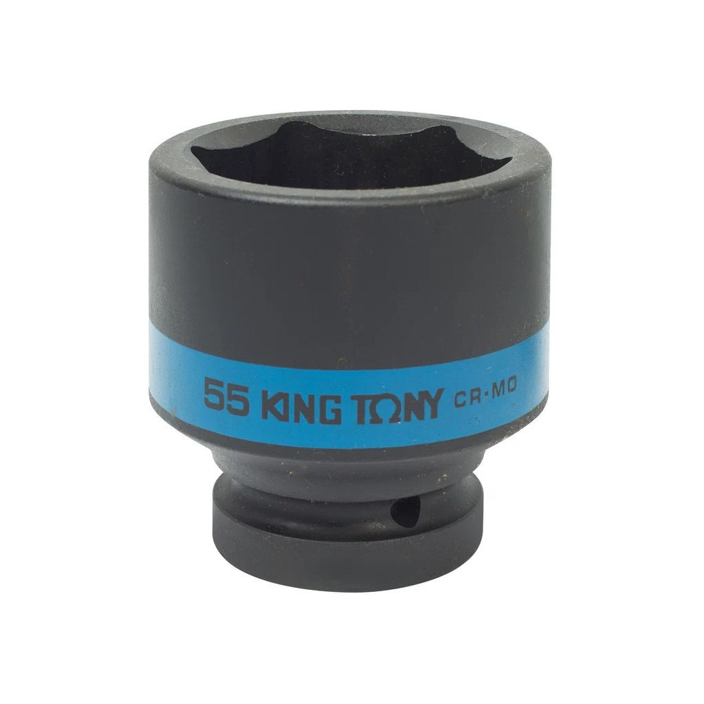 Торцева головка KING TONY 1" 55мм ударна шестигранна (853555M) Торцева головка KING TONY 1" 55мм ударна шестигранна (853555M)