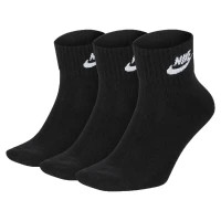 Socks Nike U NK NSW EVRY ESSENTIAL ANKLE 3PR SK0110-010 34-38 3 pairs Black (193145890510)