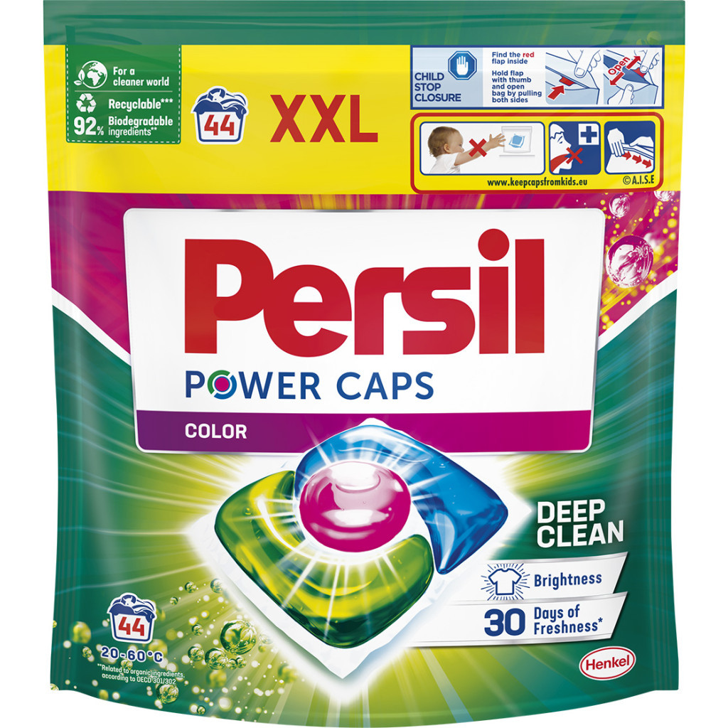 Капсули для прання Persil Power Caps Color Deep Clean 44 шт. (9000101805161)