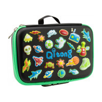 Cool For School pencil case with lock 1 compartment Black (QT-5687-Black)