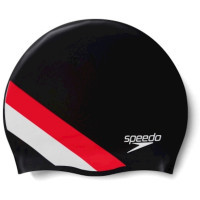 Шапка для плавання Speedo Rev Moud Silc Cap AU чорний, червоний 8-0933714662 OSFM (5059937304472)