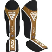 Захист гомілки і стопи RDX Shin Instep Aura Plus T-17 Black Golden M (SGR-T17BGL-M+)