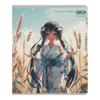 ZiBi subject notebook ANIME 48 sheets line, Ukrainian language (ZB.1704-14)