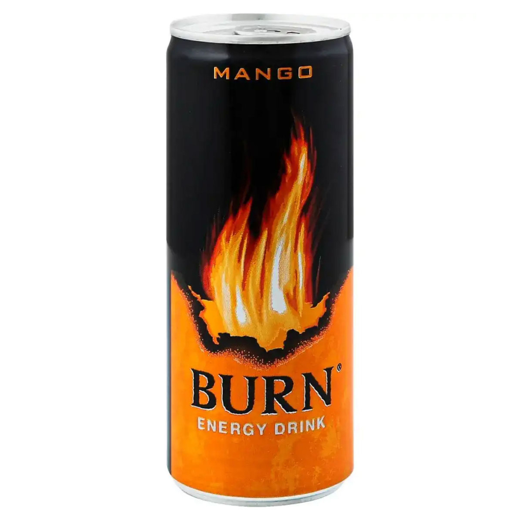 Енергетичний напій Burn Манго Безалкогольний сильногазований 250 мл (5060466519602)