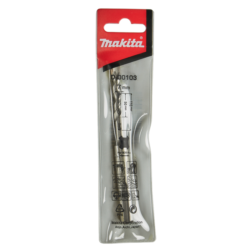 Бур Makita SDS-PLUS 7x110 мм (D-00103)