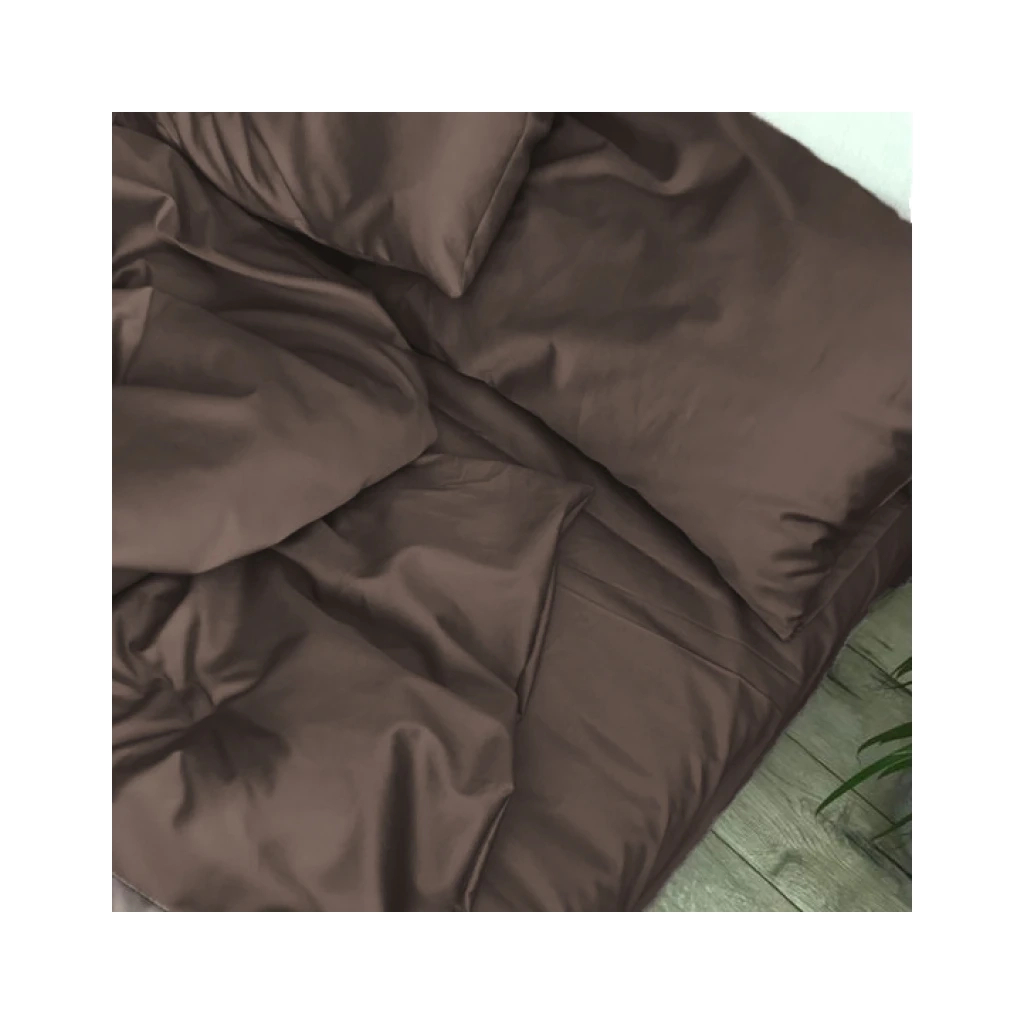 Постільна білизна MirSon Light brown Варена бавовна 200х220 (2200007885282)