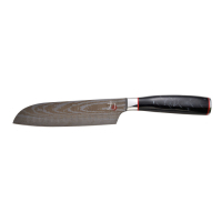 Kitchen knife MasterPro Tetsu, santoku, 17.5 cm, black (BGMP-4128-MBK)