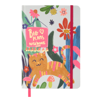 Notebook ZiBi Animals A5 in a cell, hard cover on an elastic band, 96 sheets, white (ZB.115101)