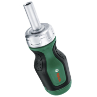 Bosch ratchet screwdriver set, 6 bits, TPR handle, 111mm, CrV steel (1.600.A03.2UZ)
