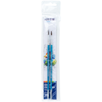 Kite Classic painting brush set of 2 brushes: pony round 3.5 in pencil case (K-347)