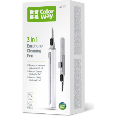 Універсальний чистячий набір ColorWay Cleaning Pen, for Earphones, 3 in 1 (CW-1131)