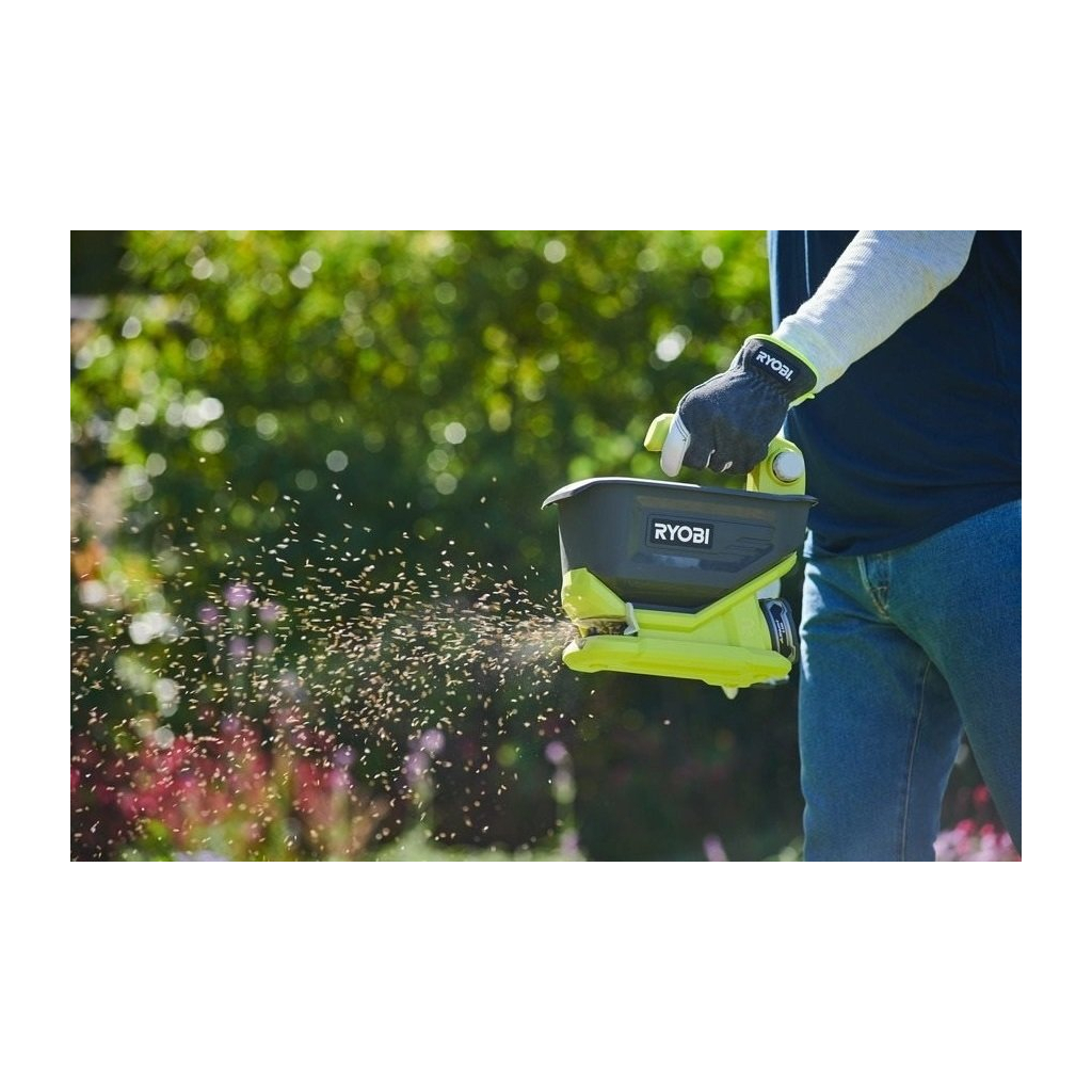 Сівалка Ryobi акумуляторна ONE+ OSS1800, 18V, 4л, розкид до 3.5м, 1.4кг (без АКБ та ЗП) (5133003729)
