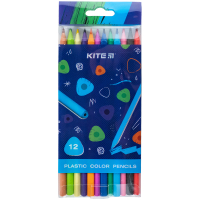 Colored pencils Kite Triangle plastic, 12 colors (K24-049-3)