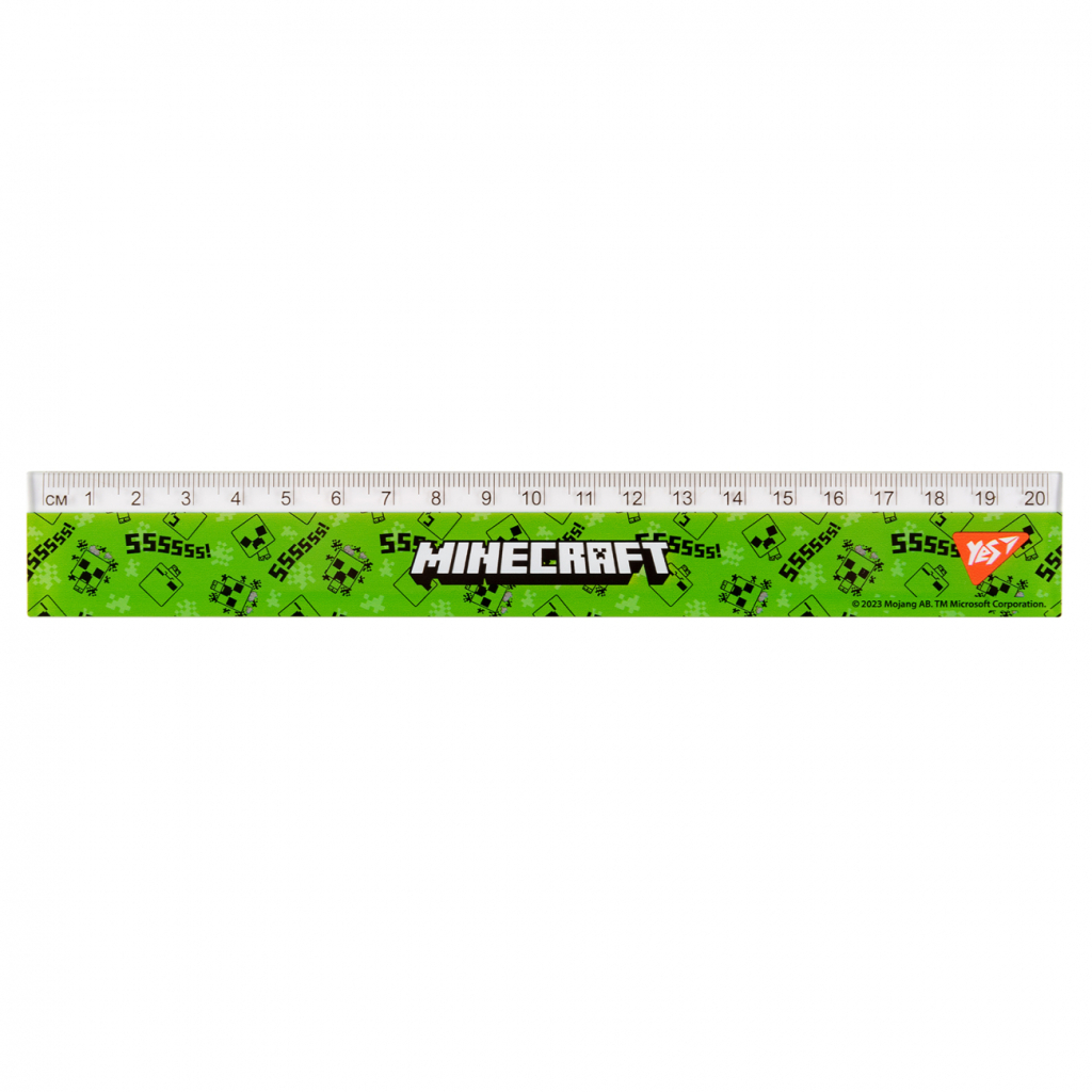 Лінійка Yes Minecraft Spring 20 см (370666) Лінійка Yes Minecraft Spring 20 см (370666)