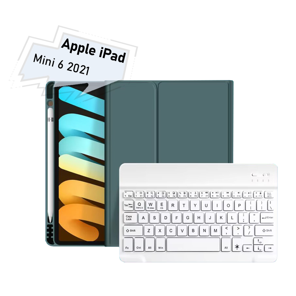Чохол до планшета BeCover with keyboard Apple iPad Mini 6 2021 Dark Green (712987)