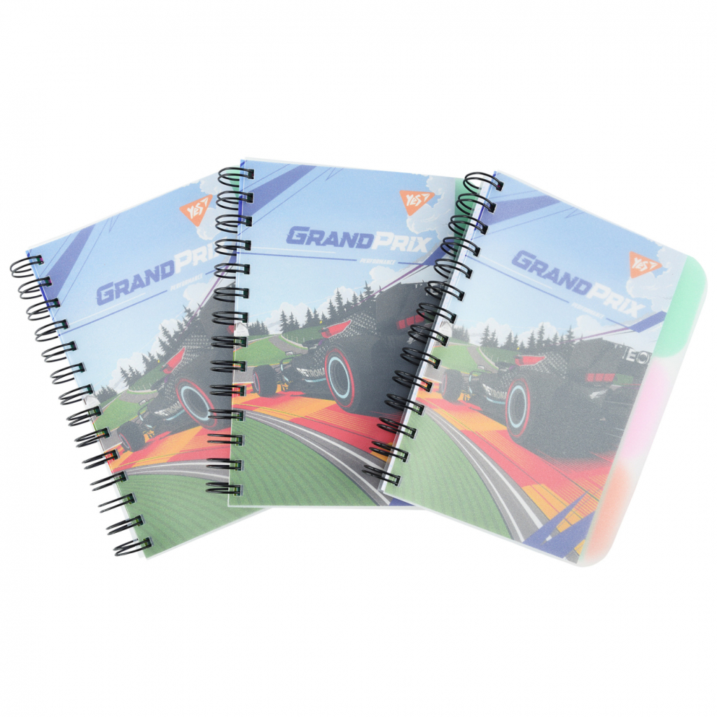 Блокнот Yes В6 Grand prix 144 аркуша пластикова обкладинка (681983)