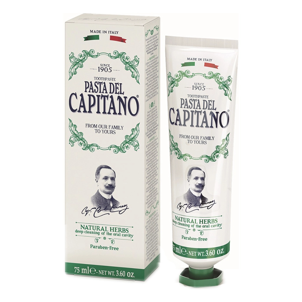 Зубна паста Pasta del Capitano Натуральні трави 75 мл (8002140137402)