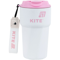 Thermal mug Kite 450 ml white-pink (K25-1220-3)