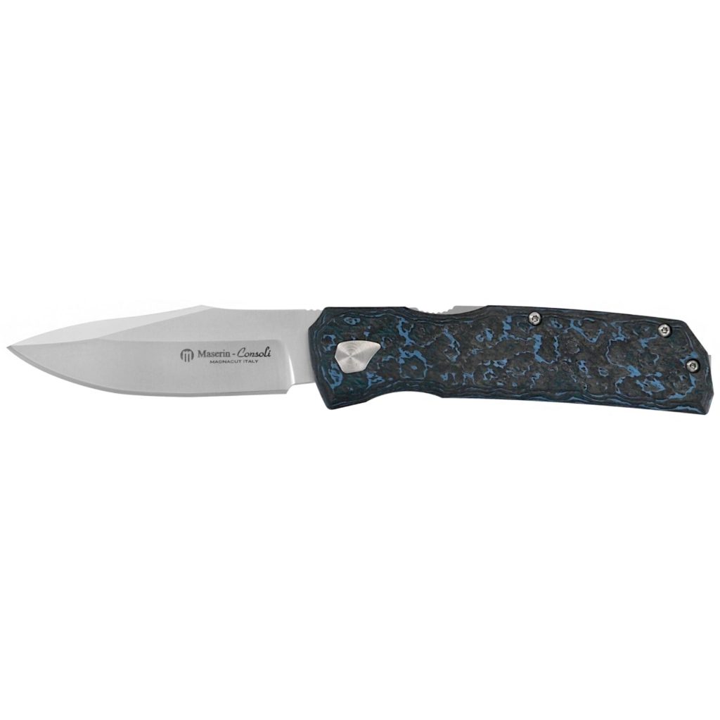 Ніж Maserin Power, Magnacut, fat carbon arctic blue (502/BM) Ніж Maserin Power, Magnacut, fat carbon arctic blue (502/BM)