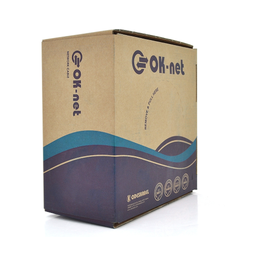 Кабель мережевий OK-Net UTP 305м cat.5e зовнішній (U/UTP-cat.5Е) (КПП-ВП (100) 4*2*0,50) Кабель мережевий OK-Net UTP 305м cat.5e зовнішній (U/UTP-cat.5Е) (КПП-ВП (100) 4*2*0,50)