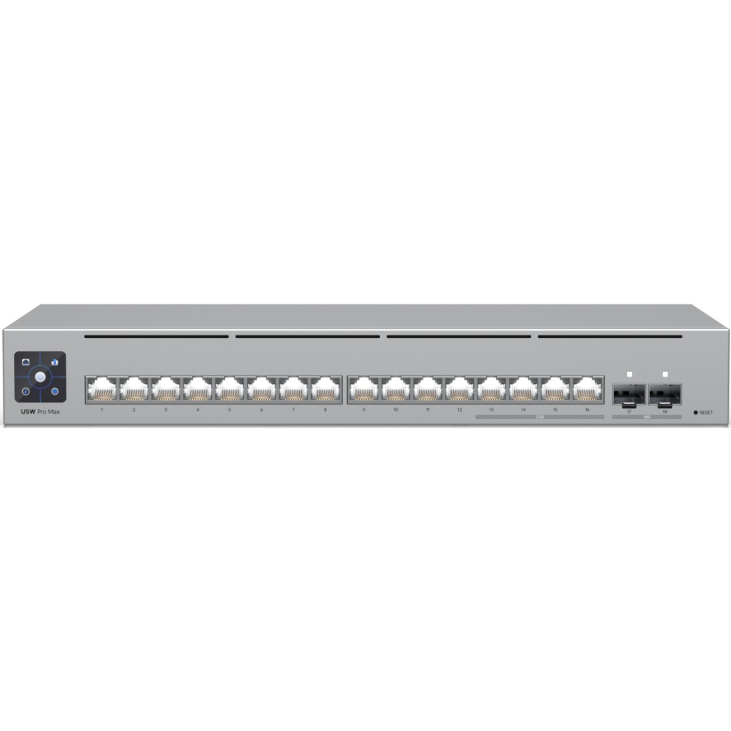 Комутатор мережевий Ubiquiti USW-PRO-MAX-16 Комутатор мережевий Ubiquiti USW-PRO-MAX-16