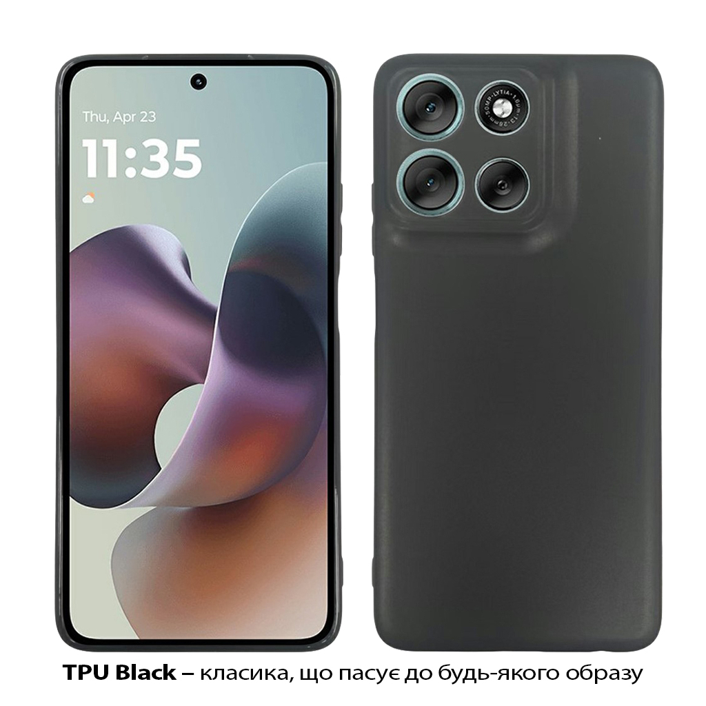 Чохол до мобільного телефона BeCover Silicone Motorola Moto G56 Black (713766) Чохол до мобільного телефона BeCover Silicone Motorola Moto G56 Black (713766)