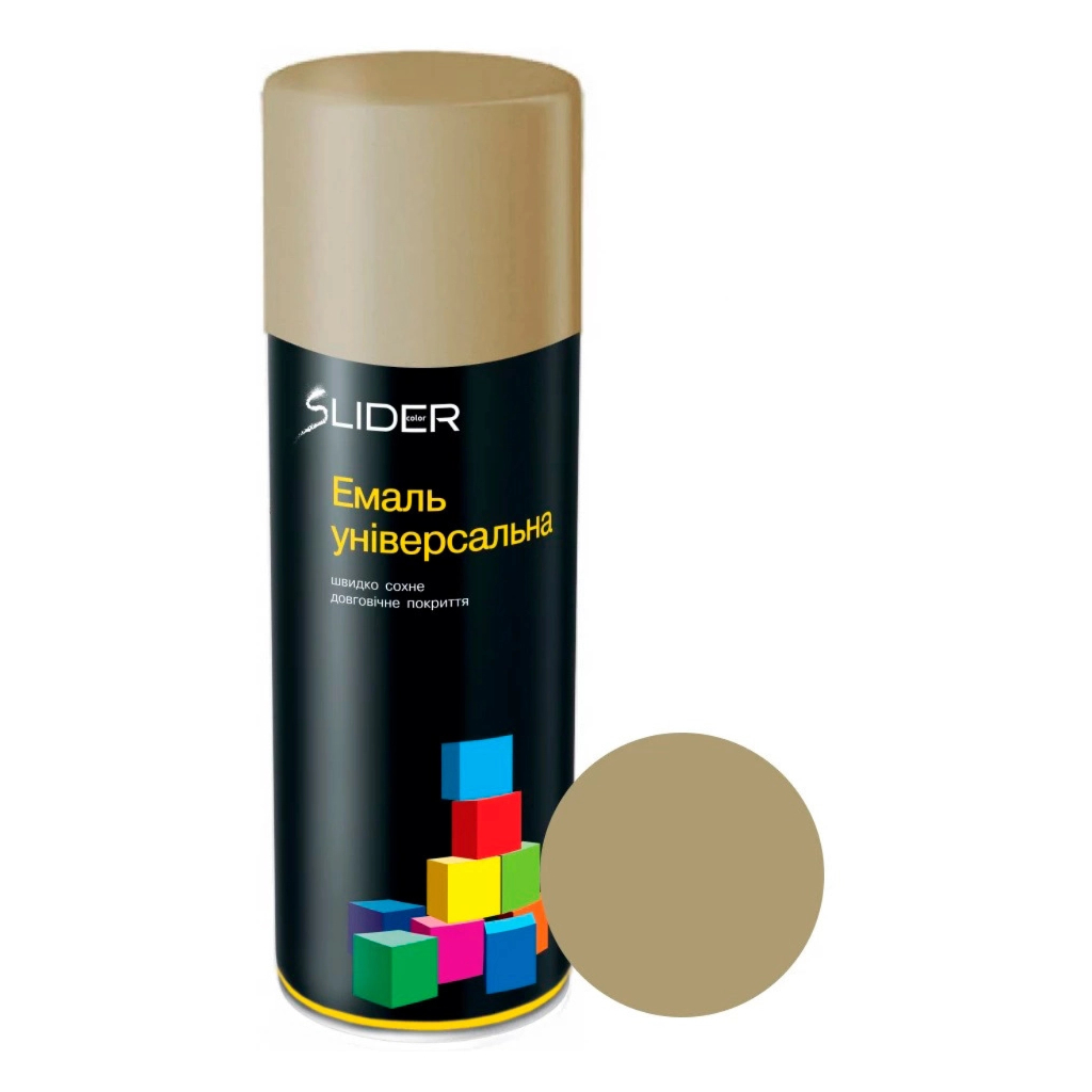 Аерозольна фарба для автомобіля SLIDER 1040 сіро-бежев МАТ, в аер. 400мл (000023338) Аерозольна фарба для автомобіля SLIDER 1040 сіро-бежев МАТ, в аер. 400мл (000023338)