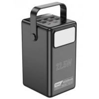 Батарея універсальна HOCO 100000mAh Endure 22.5W PD, QC, LED Lamp, Black (DB03 / 714721)