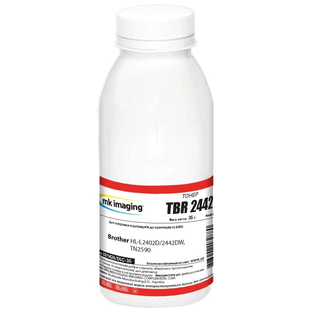 Тонер Brother HL-L2402D/2442DW, TN2590 35г Black Mitsubishi (021426/DLC-35)