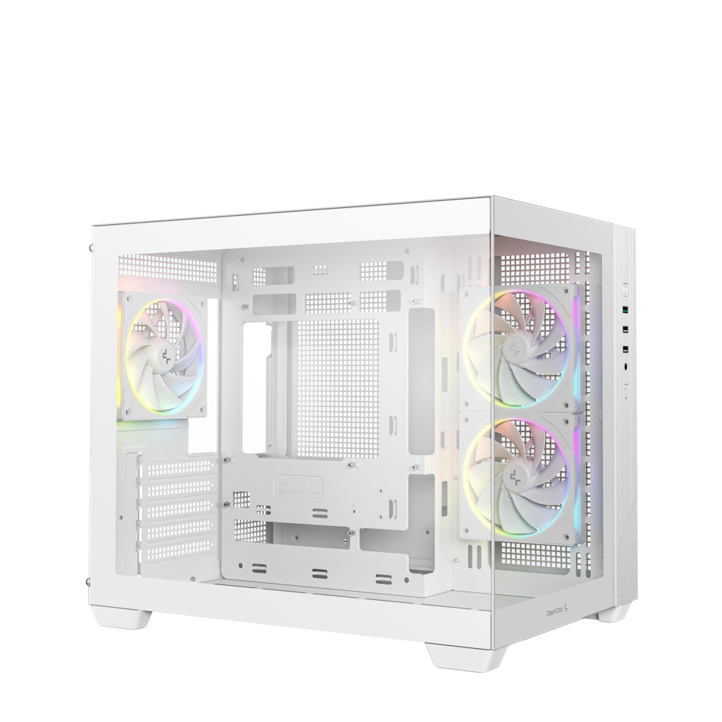 Корпус для ПК Deepcool CG330 3F White (R-CG330-WHNGM3-G) Корпус для ПК Deepcool CG330 3F White (R-CG330-WHNGM3-G)