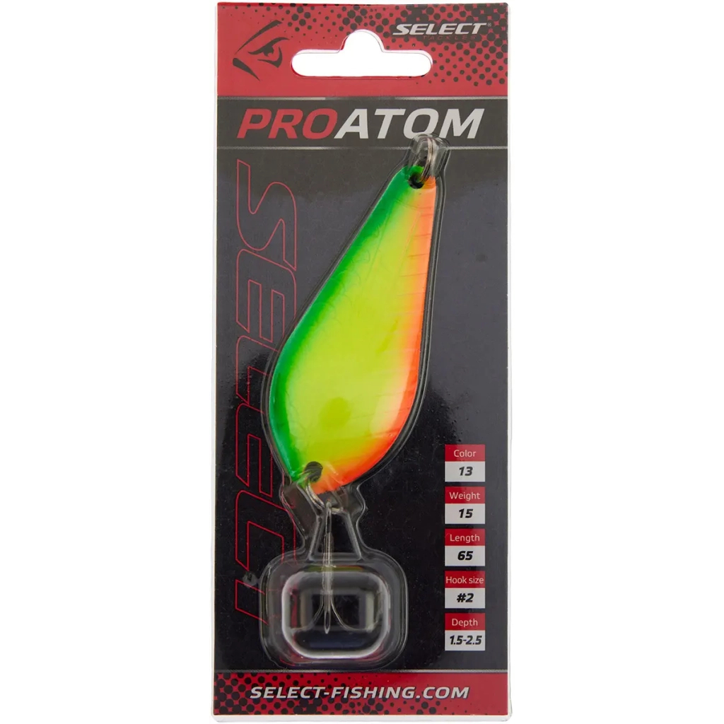 Блешня Select ProAtom 15.0g 65mm 13 (1870.68.43) Блешня Select ProAtom 15.0g 65mm 13 (1870.68.43)