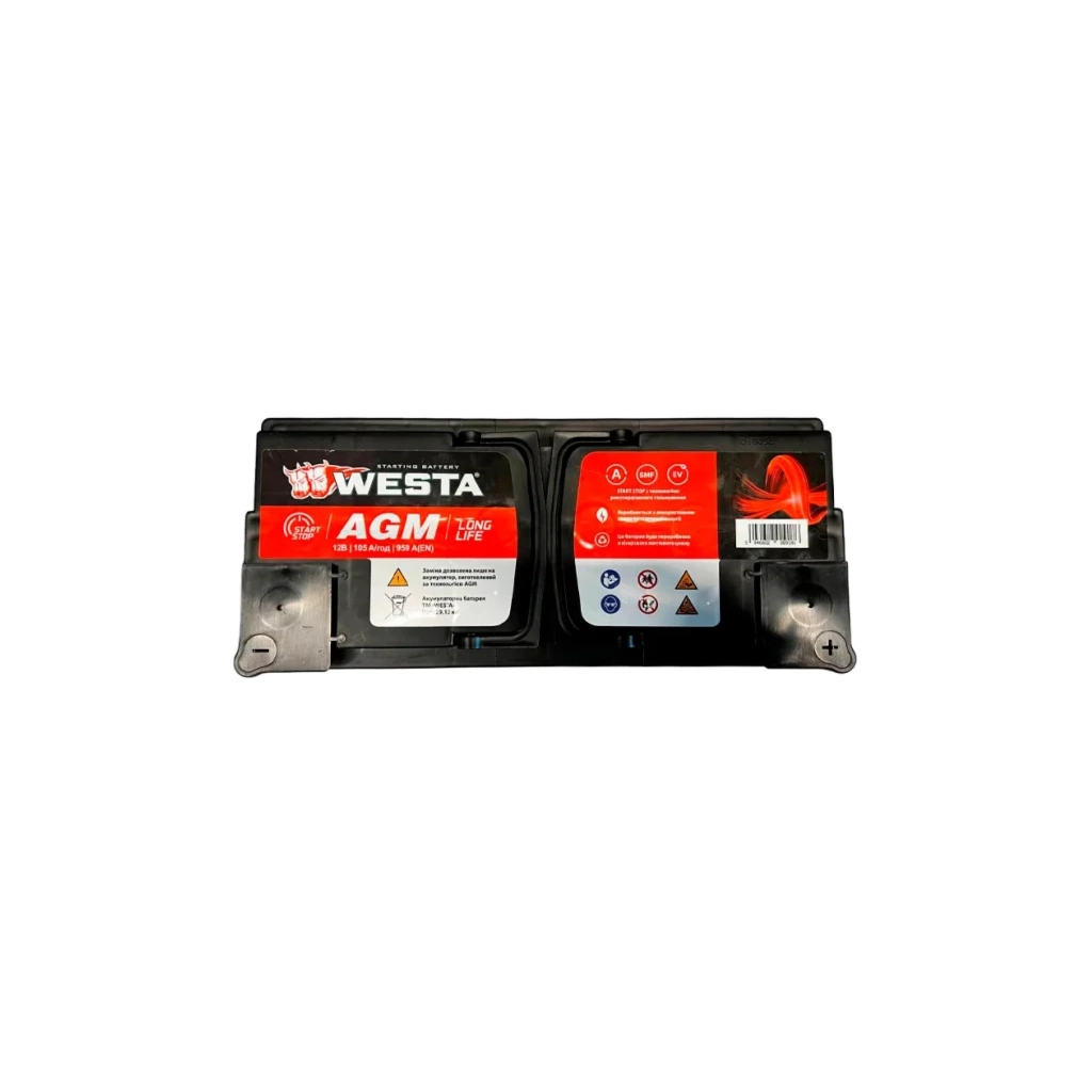 Акумулятор автомобільний Westa 6CT-105 A (0) WESTA AGM105 Акумулятор автомобільний Westa 6CT-105 A (0) WESTA AGM105