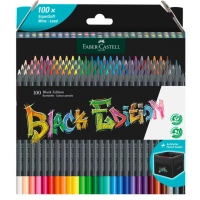 Colored pencils Faber-Castell Black Edition color pencils 100 colors three-sided ebony (32354)