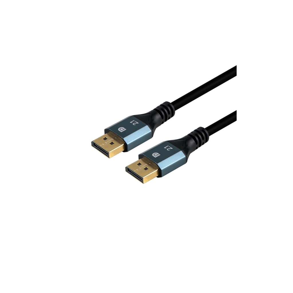 Кабель мультимедійний DisplayPort M to DisplayPort M 3.0m 16K60Hz/8K240Hz fabric gray Vention (HGCHI) Кабель мультимедійний DisplayPort M to DisplayPort M 3.0m 16K60Hz/8K240Hz fabric gray Vention (HGCHI)