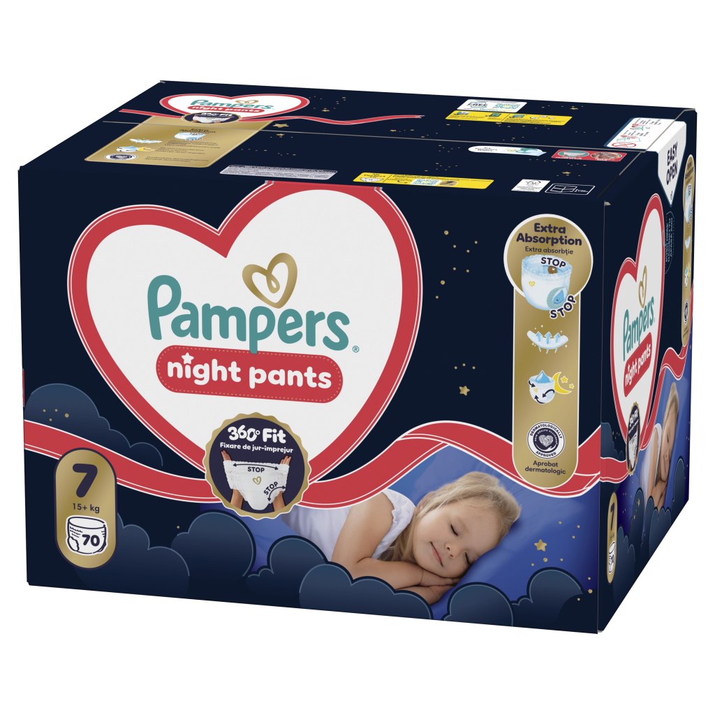 Підгузки Pampers Night Pants Розмір 7 (15+ кг) 70 шт (8006530320504) Підгузки Pampers Night Pants Розмір 7 (15+ кг) 70 шт (8006530320504)