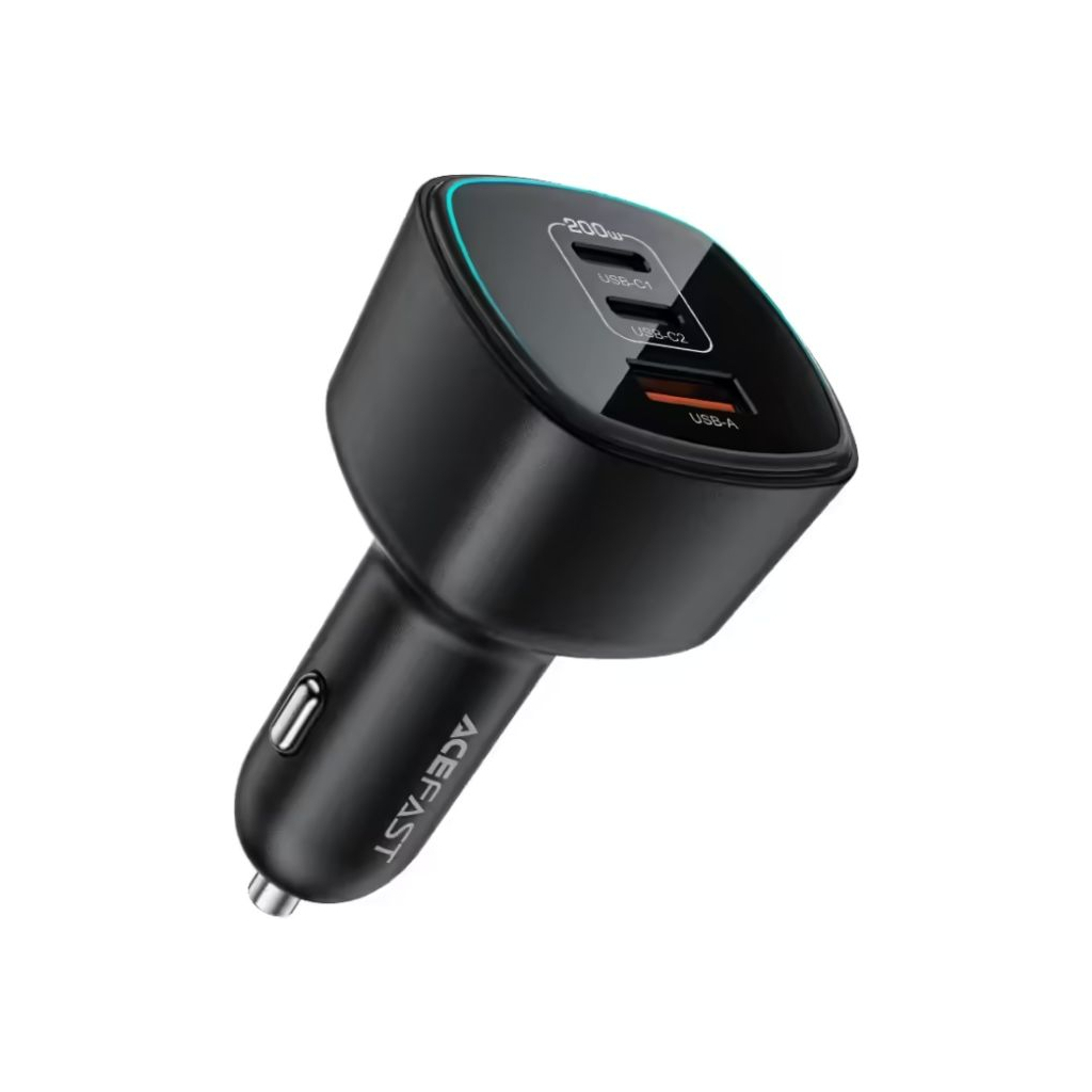 Зарядний пристрій Acefast 2xUSB-C + 1xUSB 200W car adapter (6974316285953)