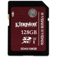 Карта пам'яті Kingston 128GB SDXC Class 10 UHS-I U3 (SDA3/128GB)