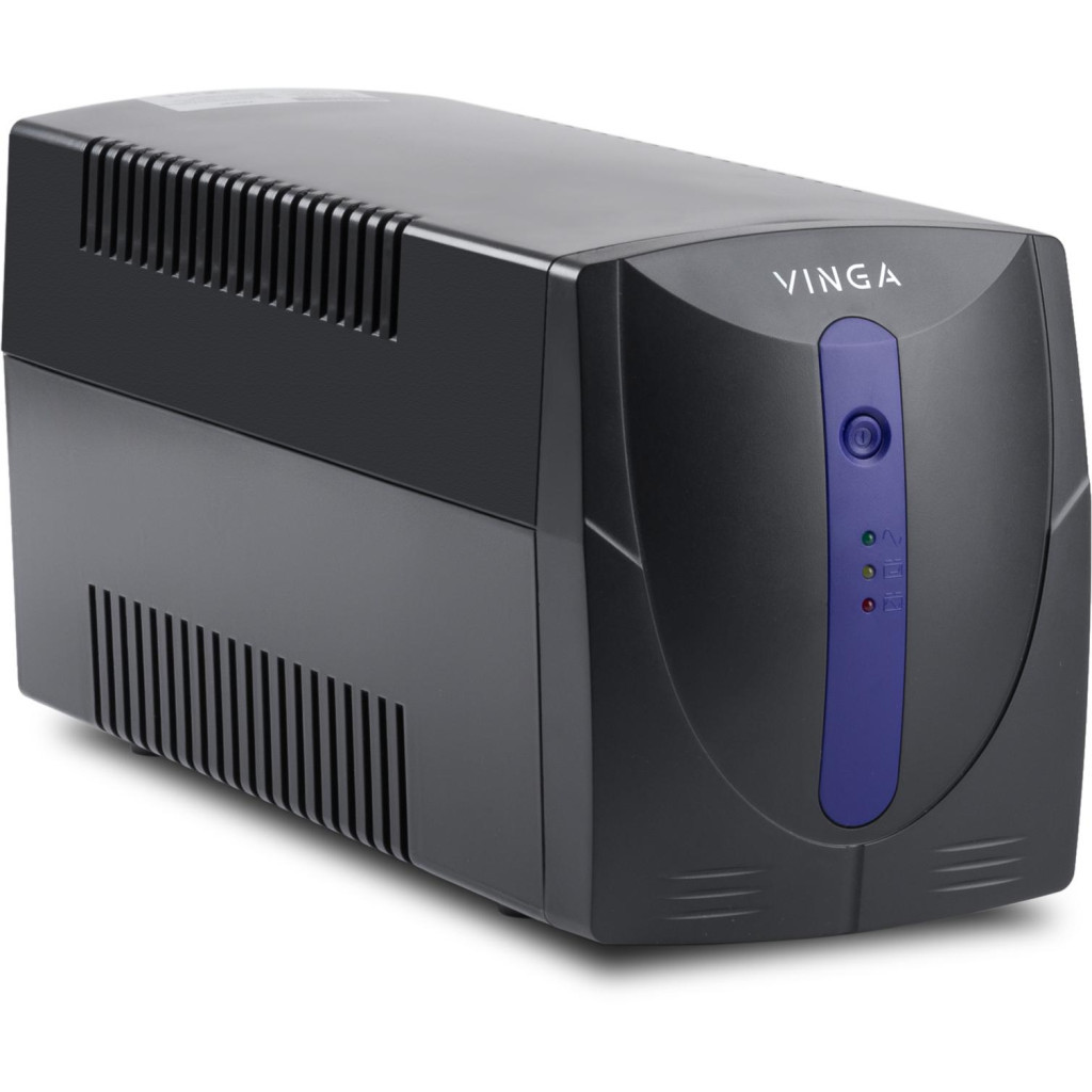фото Линейно-интерактивный ИБП Vinga LED 1200VA plastic case with USB+RJ11 (VPE-1200PU)