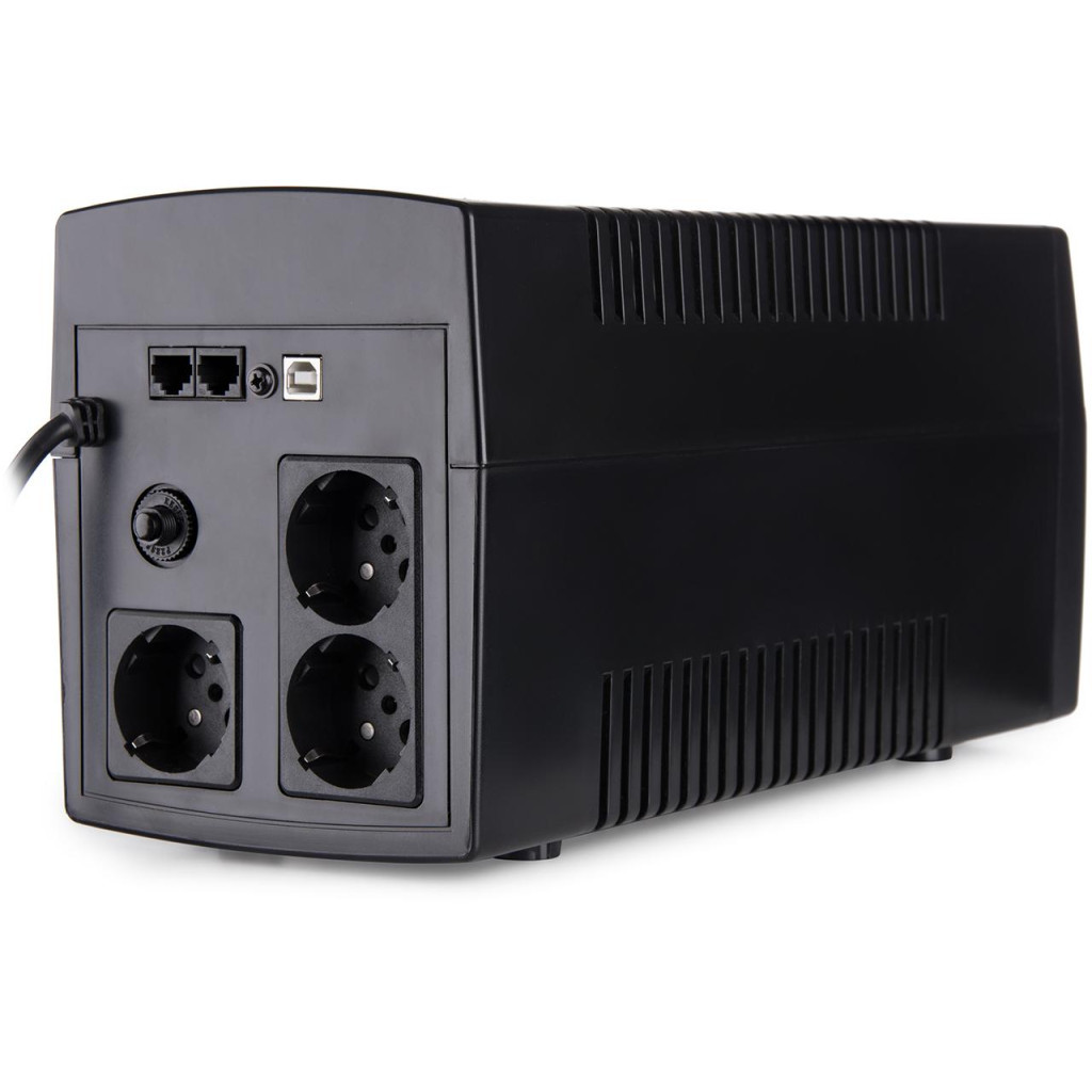 фото Линейно-интерактивный ИБП Vinga LED 1200VA plastic case with USB+RJ11 (VPE-1200PU)