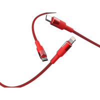 Дата кабель USB 2.0 AM to Lightning + Micro 5P + Type-C 1.2m T-F815 Red T-Phox (T-F815 Mix Red)
