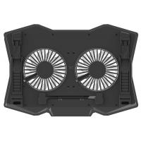 Підставка до ноутбука Omega Laptop COOLING PAD 2 fans BLACK [45425] (OMNCP2FB)